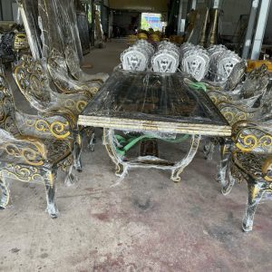BÀN GHẾ NHÔM ĐÚC - TP03